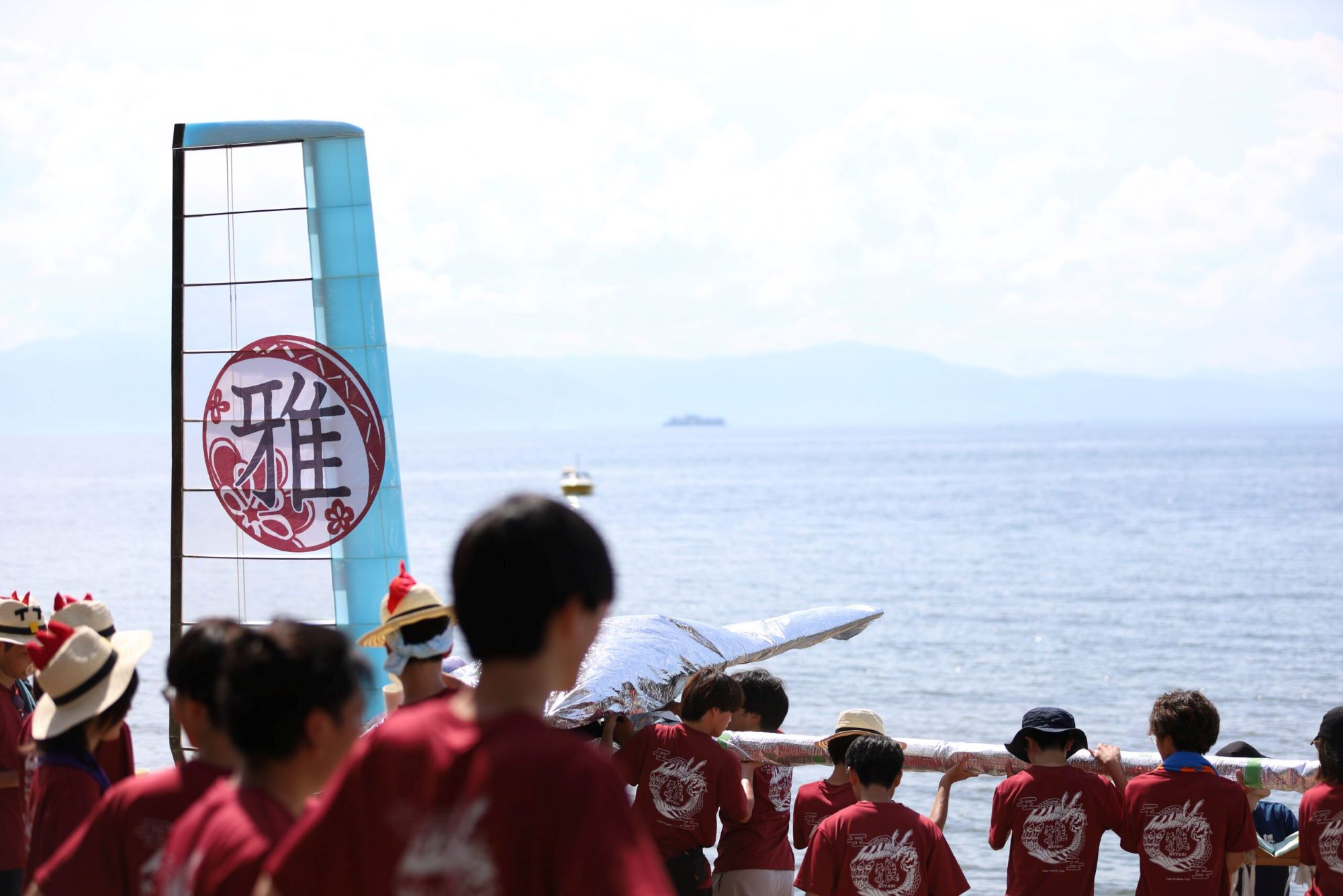 鳥人間コンテストの会場の様子